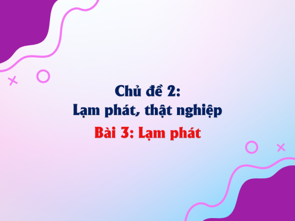 Bài 3: Lạm phát